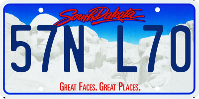 SD license plate 57NL70