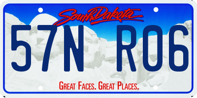 SD license plate 57NR06