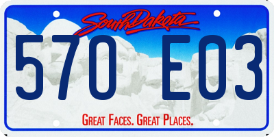 SD license plate 57OE03