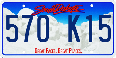 SD license plate 57OK15
