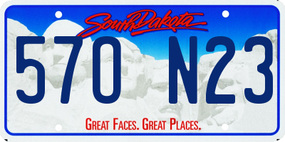 SD license plate 57ON23