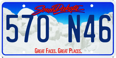 SD license plate 57ON46