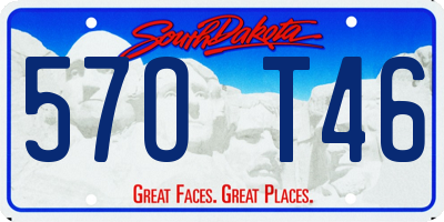 SD license plate 57OT46