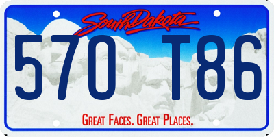 SD license plate 57OT86