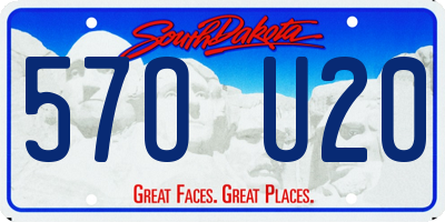 SD license plate 57OU20