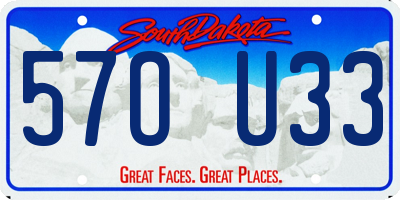 SD license plate 57OU33