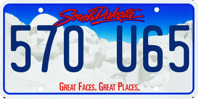 SD license plate 57OU65