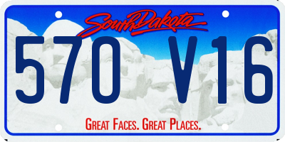 SD license plate 57OV16