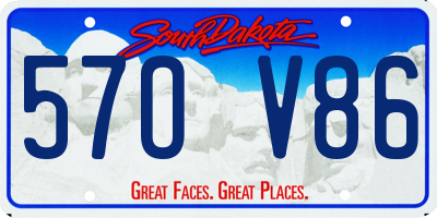 SD license plate 57OV86