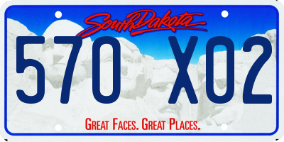 SD license plate 57OX02