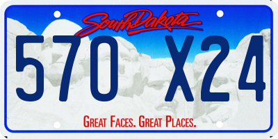 SD license plate 57OX24
