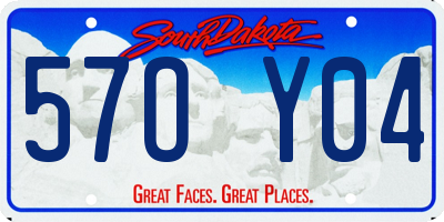 SD license plate 57OY04