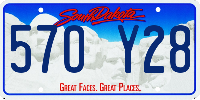 SD license plate 57OY28