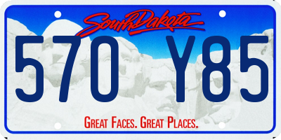 SD license plate 57OY85
