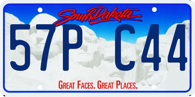 SD license plate 57PC44