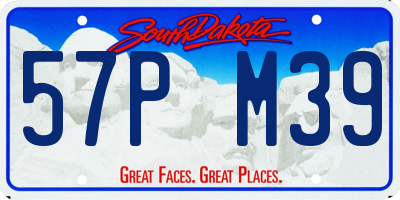 SD license plate 57PM39