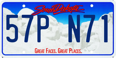 SD license plate 57PN71