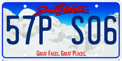 SD license plate 57PS06