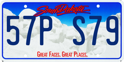 SD license plate 57PS79
