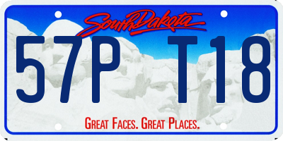 SD license plate 57PT18