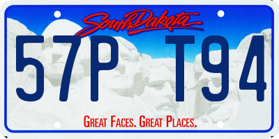 SD license plate 57PT94