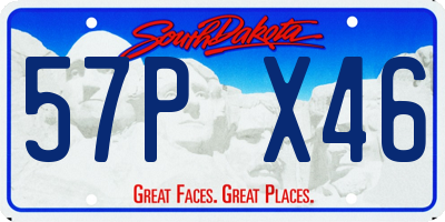 SD license plate 57PX46