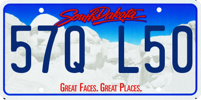 SD license plate 57QL50