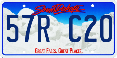 SD license plate 57RC20