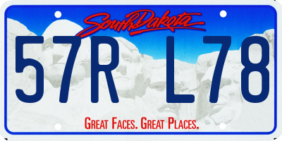 SD license plate 57RL78