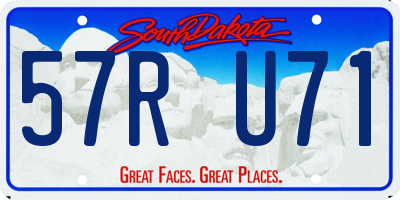SD license plate 57RU71