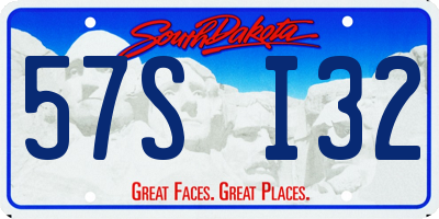 SD license plate 57SI32
