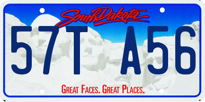 SD license plate 57TA56