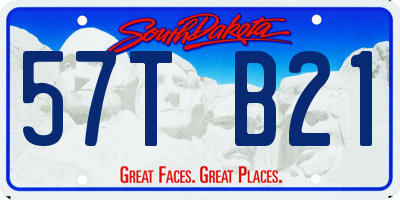 SD license plate 57TB21
