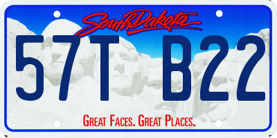 SD license plate 57TB22