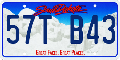 SD license plate 57TB43