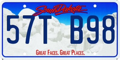 SD license plate 57TB98