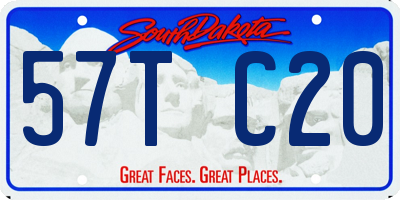 SD license plate 57TC20
