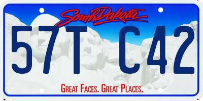 SD license plate 57TC42