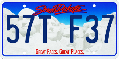 SD license plate 57TF37