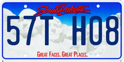 SD license plate 57TH08