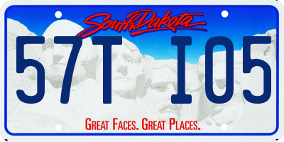 SD license plate 57TI05