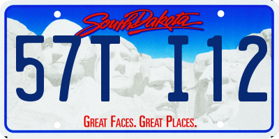 SD license plate 57TI12