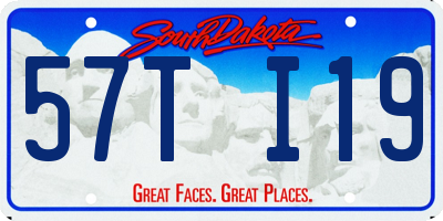 SD license plate 57TI19
