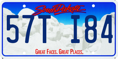 SD license plate 57TI84