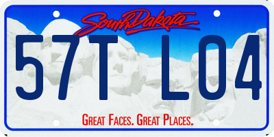 SD license plate 57TL04