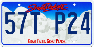 SD license plate 57TP24