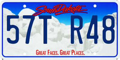 SD license plate 57TR48