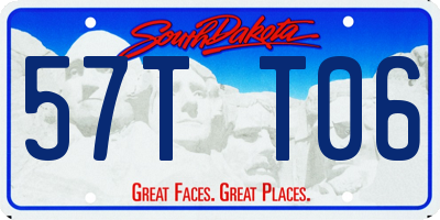 SD license plate 57TT06