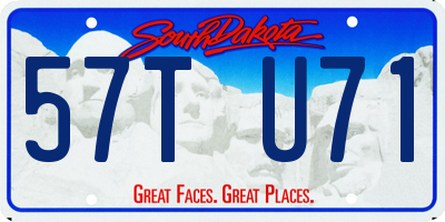 SD license plate 57TU71