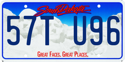 SD license plate 57TU96